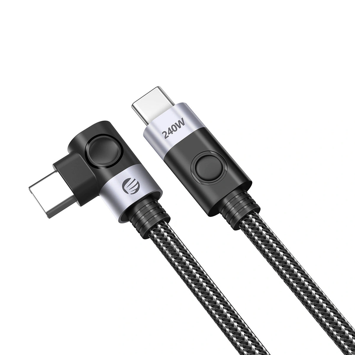 Kabel kątowy Orico CW240 USB-C do USB-C PD 240 W 1 m - czarny – zdjęcie 3