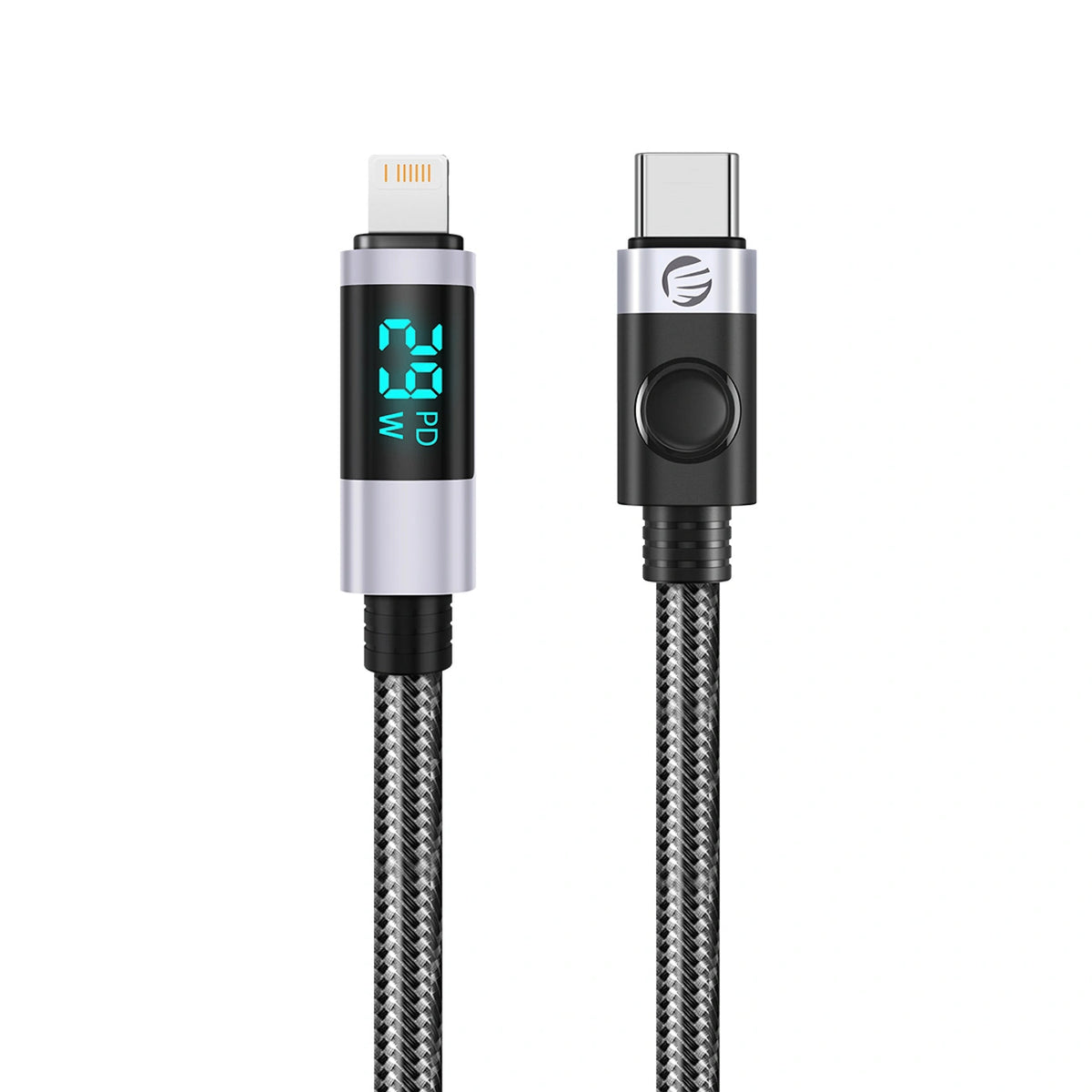 Kabel Orico LDC2L do Lightning PD 29 W z wyświetlaczem LED 480 Mb/s 2 m
