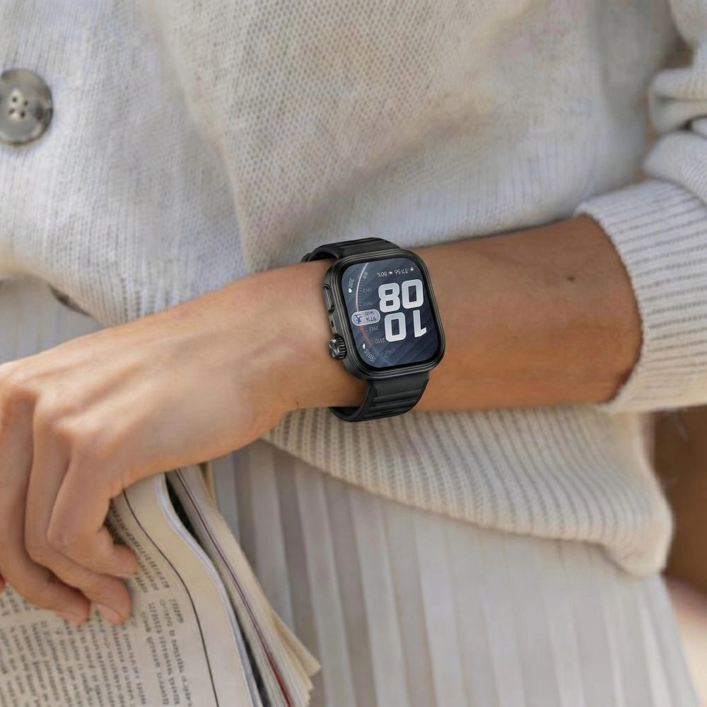Etui Tech-Protect Defense na Huawei Watch Fit 5 Pro - czarne – zdjęcie 5