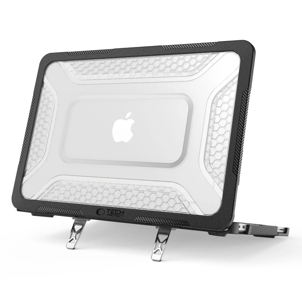 Etui Tech-Protect Kevlar Pro na MacBook Neo 13" 2026 - czarno-przezroczyste – zdjęcie 2