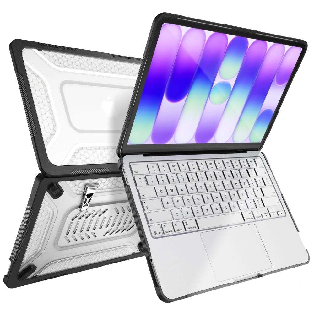 Etui Tech-Protect Kevlar Pro na MacBook Neo 13" 2026 - czarno-przezroczyste – zdjęcie 4