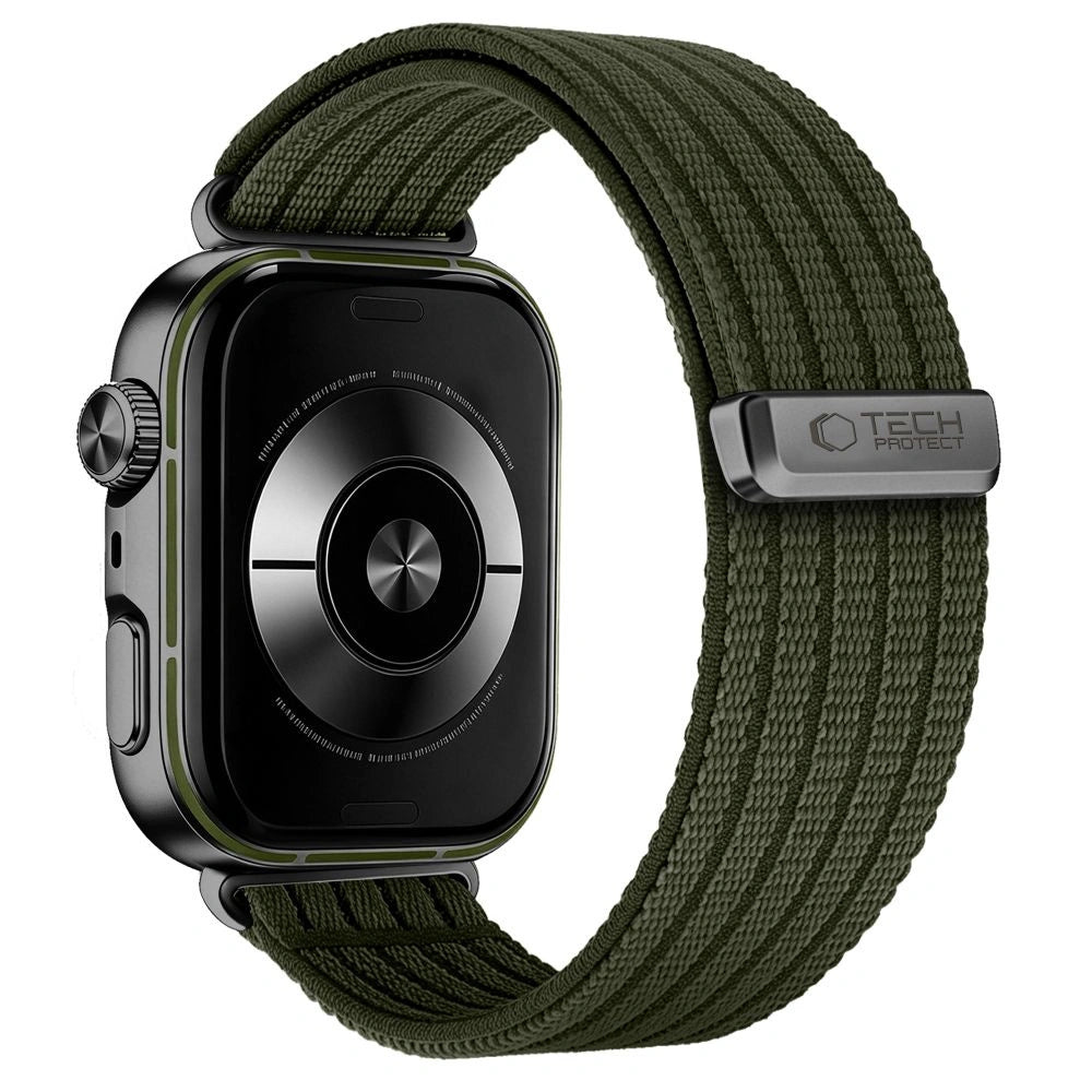 Pasek Tech-Protect Nylon an Huawei Watch Fit 3 / 4 / 4 Pro / 5 - zielony – zdjęcie 2