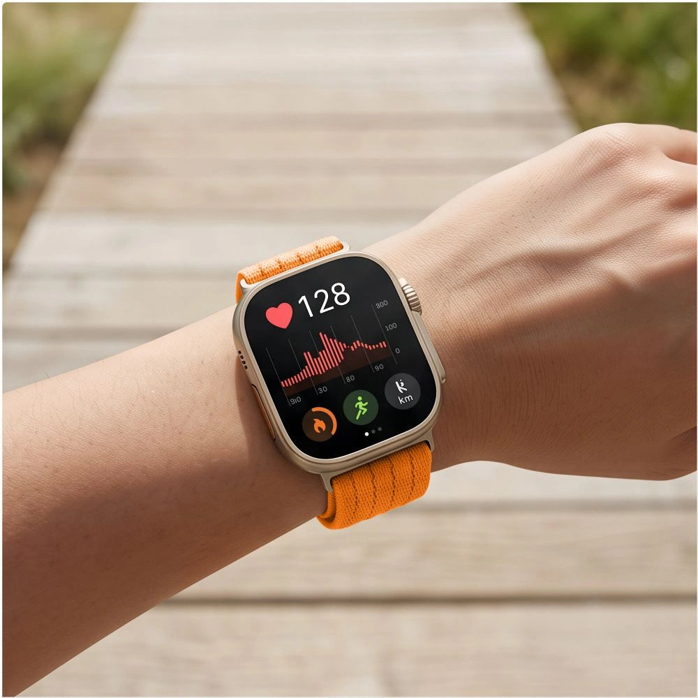 Pasek Tech-Protect Nylon an Huawei Watch Fit 3 / 4 / 4 Pro - pomarańczowy – zdjęcie 4