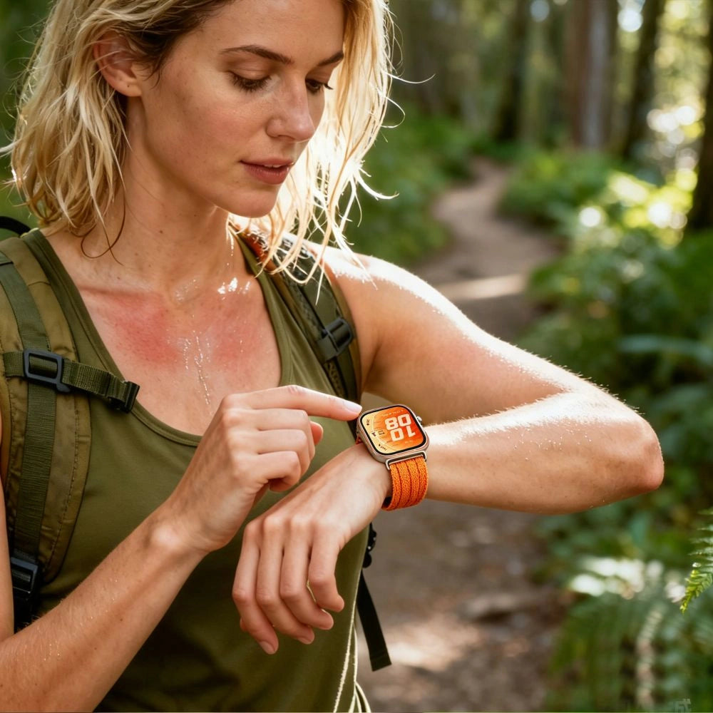 Pasek Tech-Protect Nylon an Huawei Watch Fit 3 / 4 / 4 Pro - pomarańczowy – zdjęcie 6