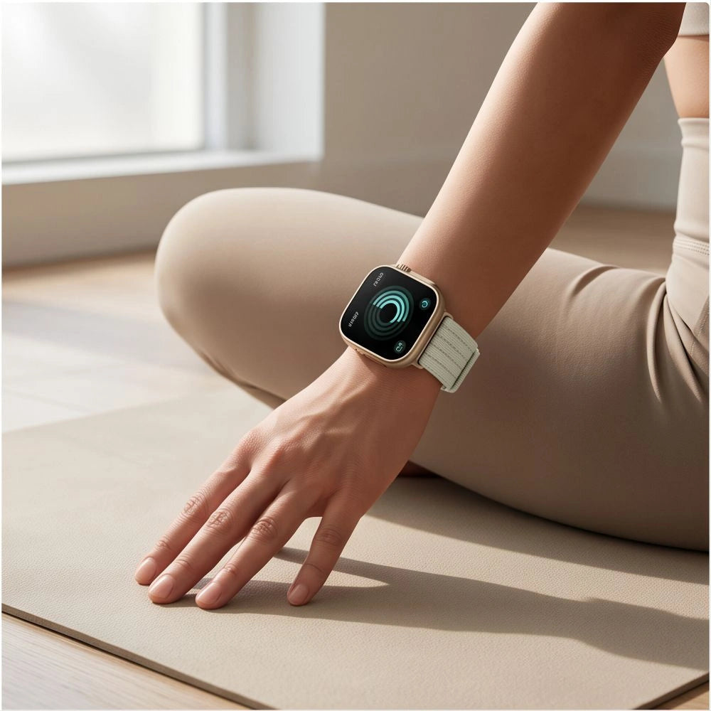 Pasek Tech-Protect Nylon an Huawei Watch Fit 3 / 4 / 4 Pro / 5 / 5 - biały – zdjęcie 4