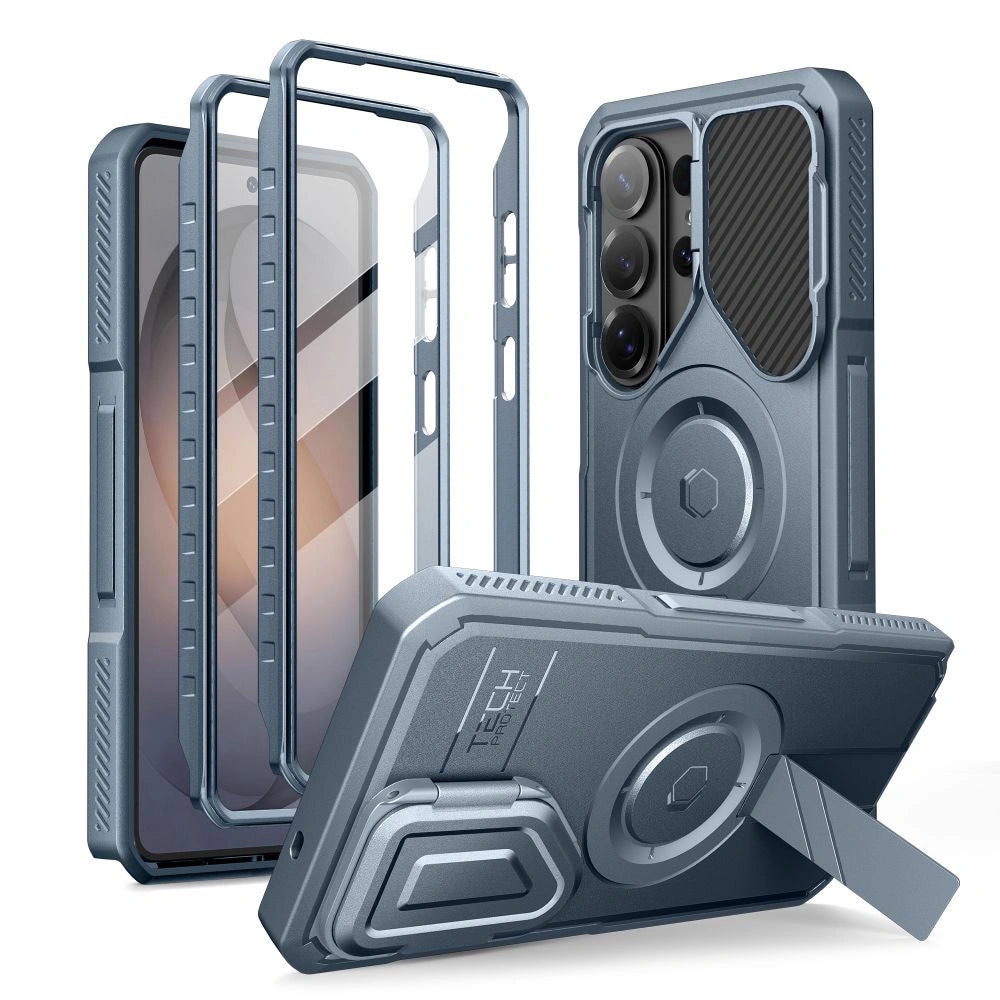 Etui Tech-Protect Kevlar MagSafe na Samsung Galaxy S26 Ultra - niebieskie