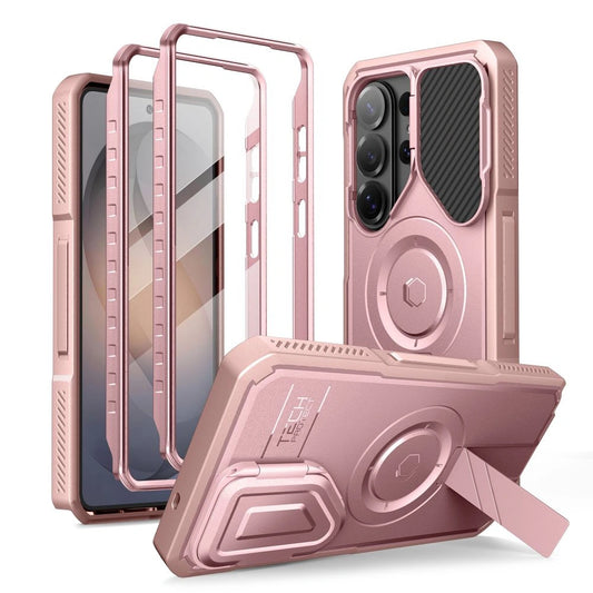Etui Tech-Protect Kevlar MagSafe 2-Set na Samsung Galaxy S26 Ultra - różowe