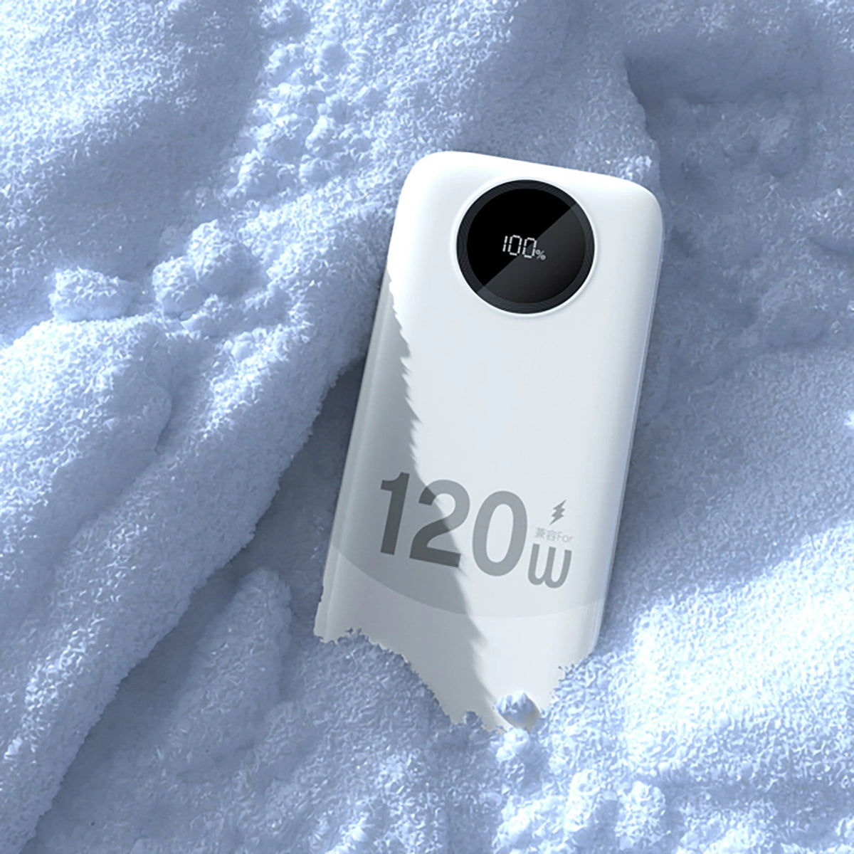 Powerbank Dudao K13 10000mAh z wbudowanym kablem - biały – zdjęcie 2