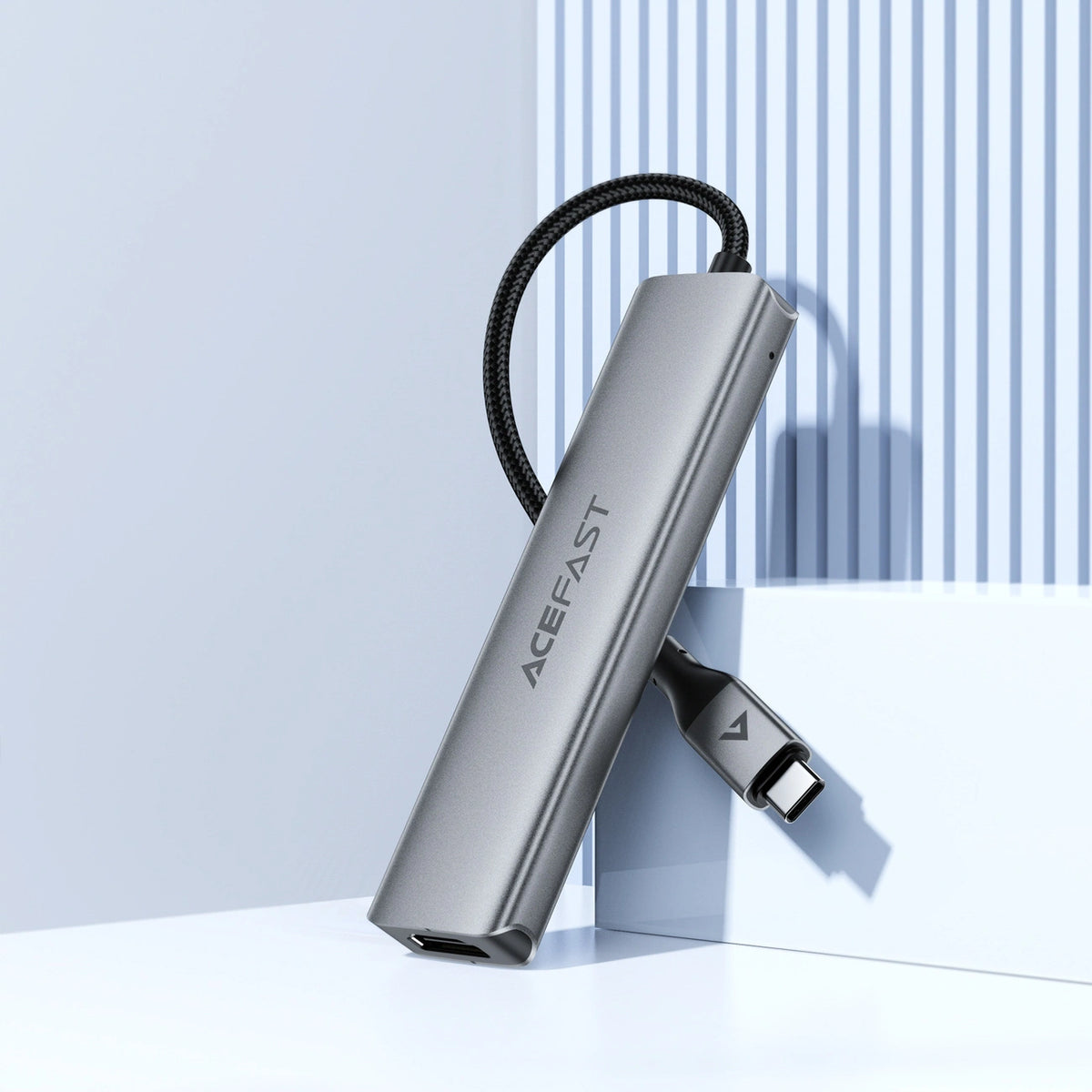 Hub USB Acefast J16 stacja dokująca USB-C 5w1 HDMI 4K 60Hz PD90W - szara – zdjęcie 8