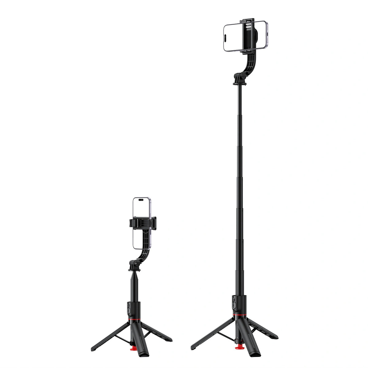 Selfie stick Acefast E42 z automatycznym statywem i pilotem - czarny – zdjęcie 5