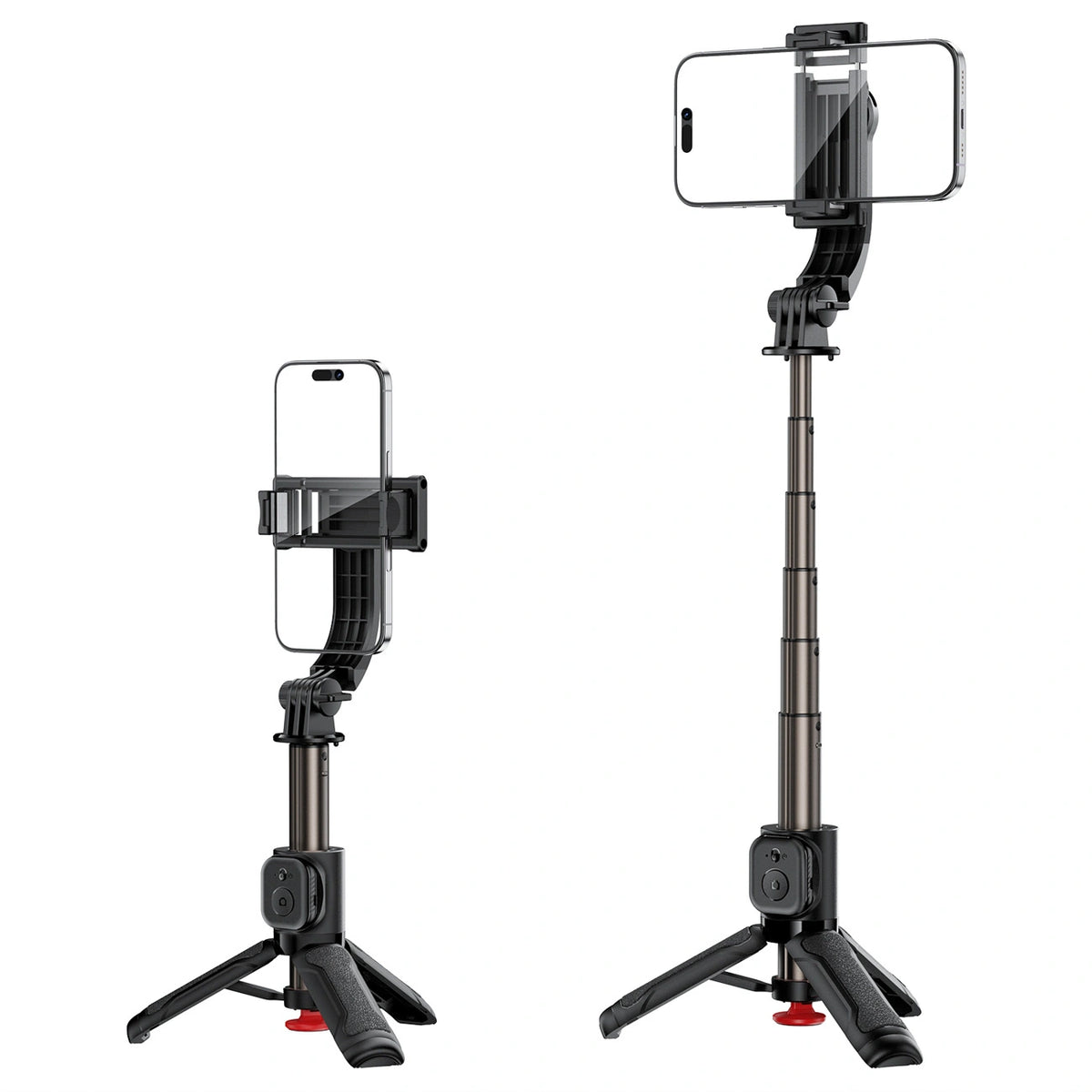 Selfie stick Acefast E42 z automatycznym statywem i pilotem - czarny – zdjęcie 5