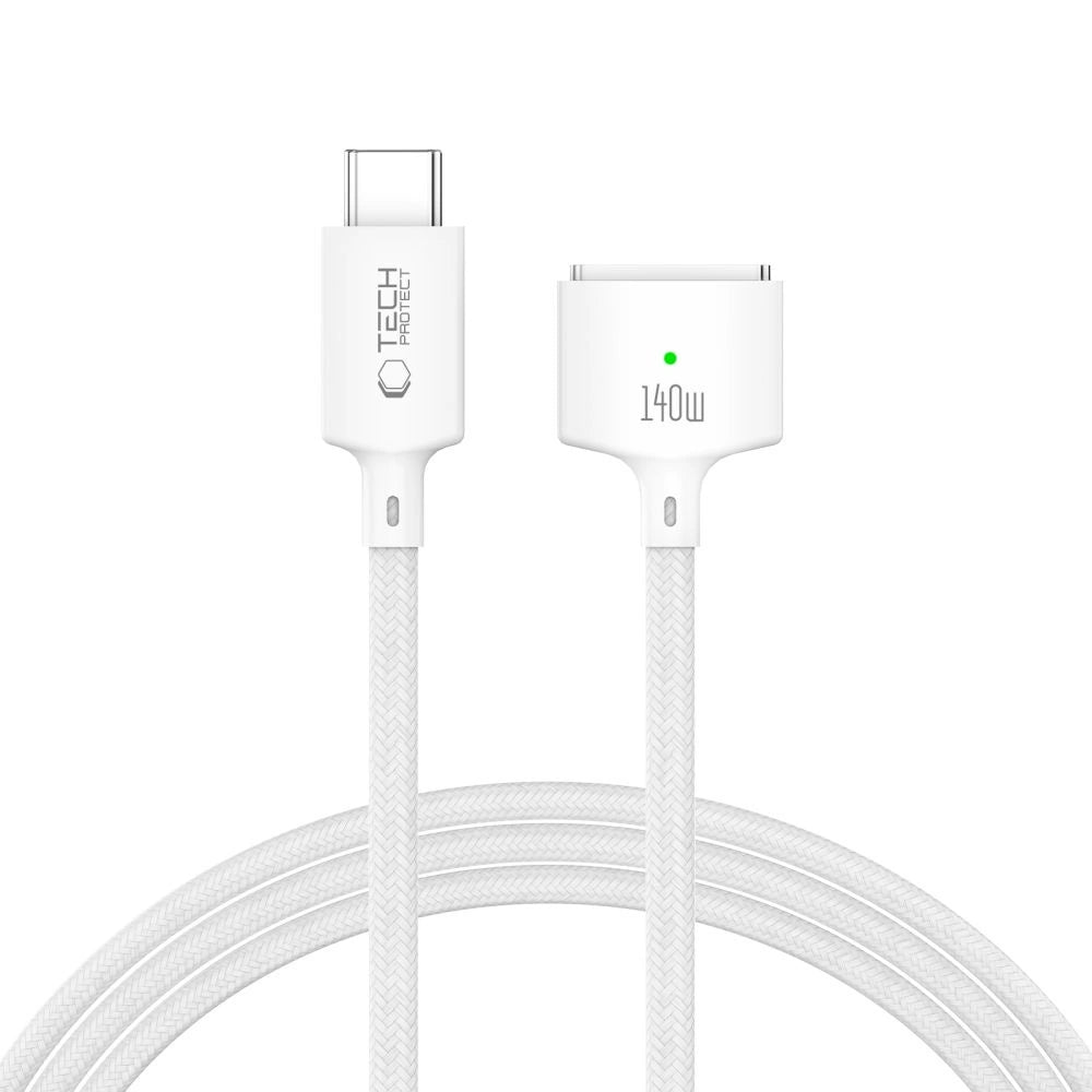 Kabel Tech-Protect MMC01 Ultraboost USB-C / USB-C do MacBook - biały – zdjęcie 2