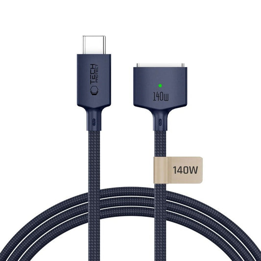 Kabel Tech-Protect MMC01 Ultraboost USB-C / USB-C MagSafe 3 140W 200 cm do MacBook - granatowy