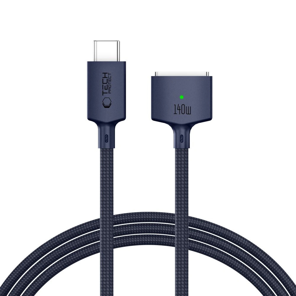 Kabel Tech-Protect MMC01 Ultraboost USB-C / USB-C MagSafe 3 140W 200 cm do MacBook - granatowy – zdjęcie 2