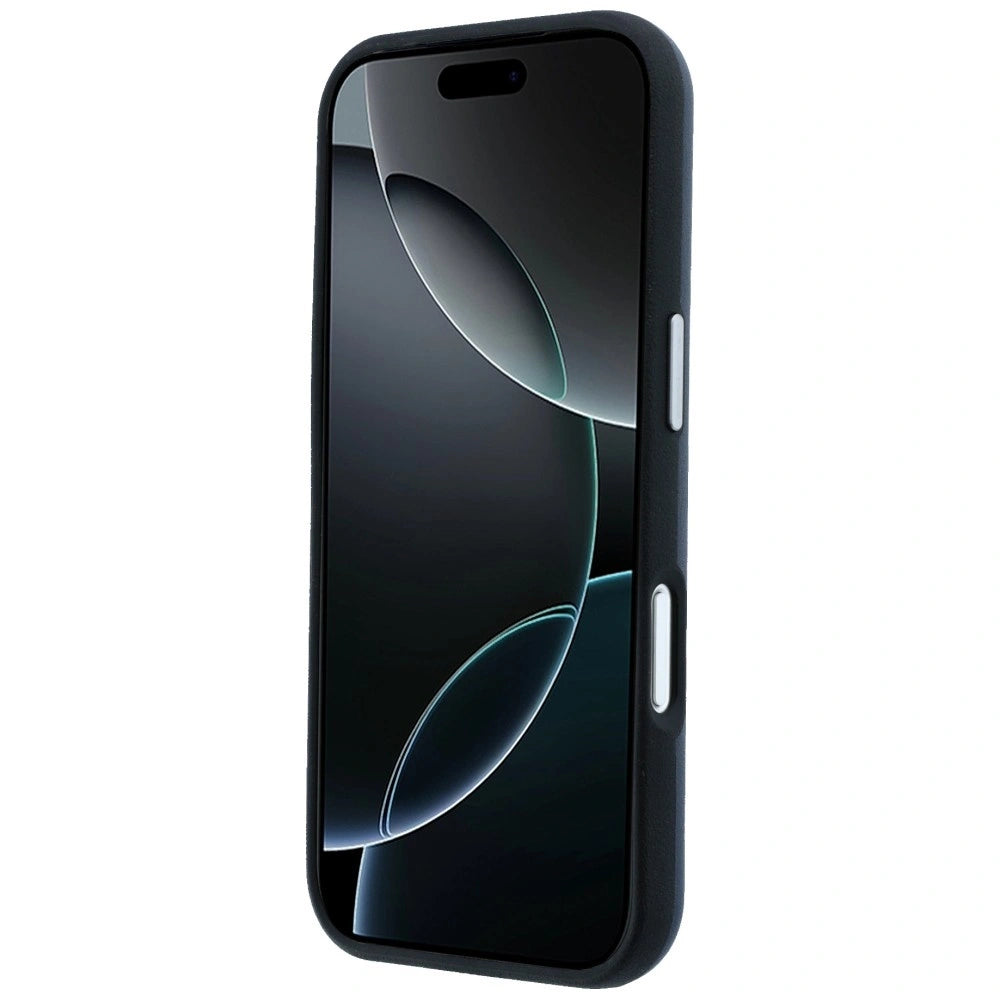 Etui Mercedes Leather Semi Wrap Iconic Line na iPhone 17 Pro - granatowe – zdjęcie 5