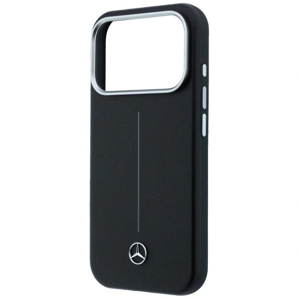 Etui Mercedes Leather Semi Wrap Iconic Line na iPhone 17 Pro Max - czarne – zdjęcie 6