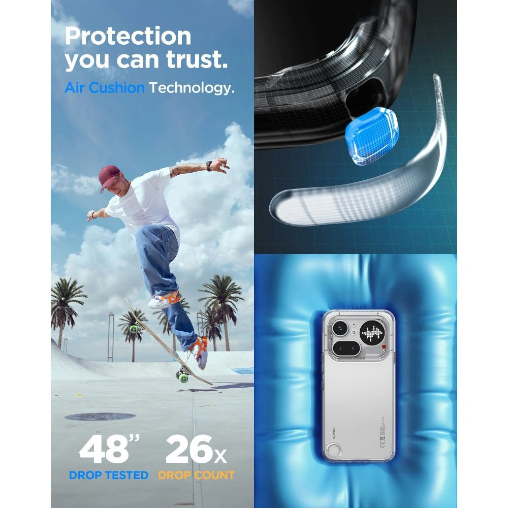 Etui Spigen Ultra Hybrid na Nothing Phone 4A Pro - przezroczyste – zdjęcie 7