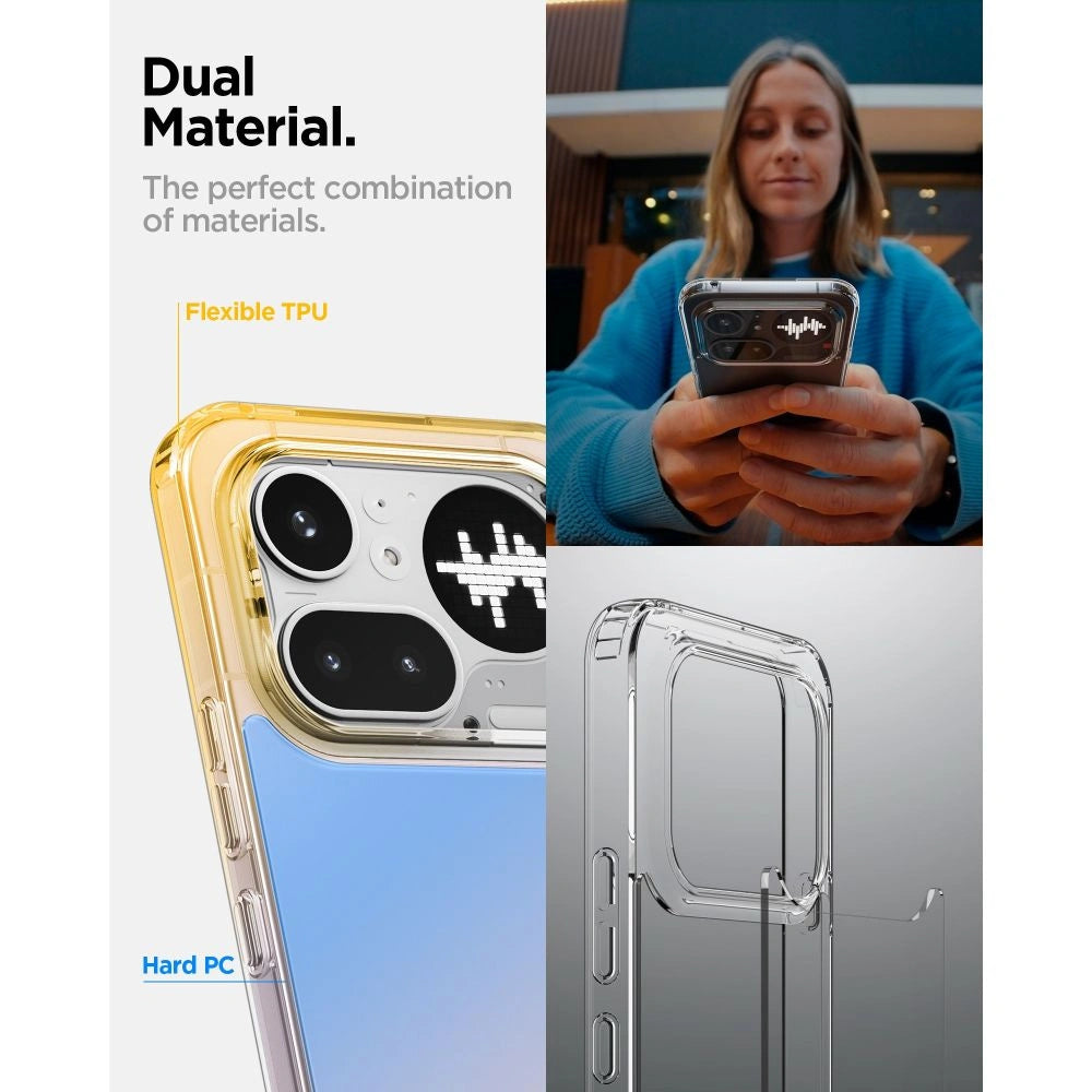 Etui Spigen Ultra Hybrid na Nothing Phone 4A Pro - przezroczyste – zdjęcie 8