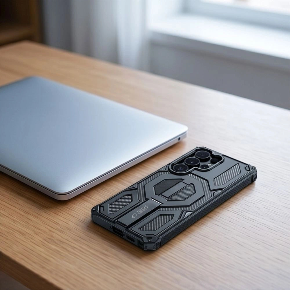 Etui Tech-Protect MagBlast MagSafe + na Samsung Galaxy S26 Ultra - czarne – zdjęcie 8
