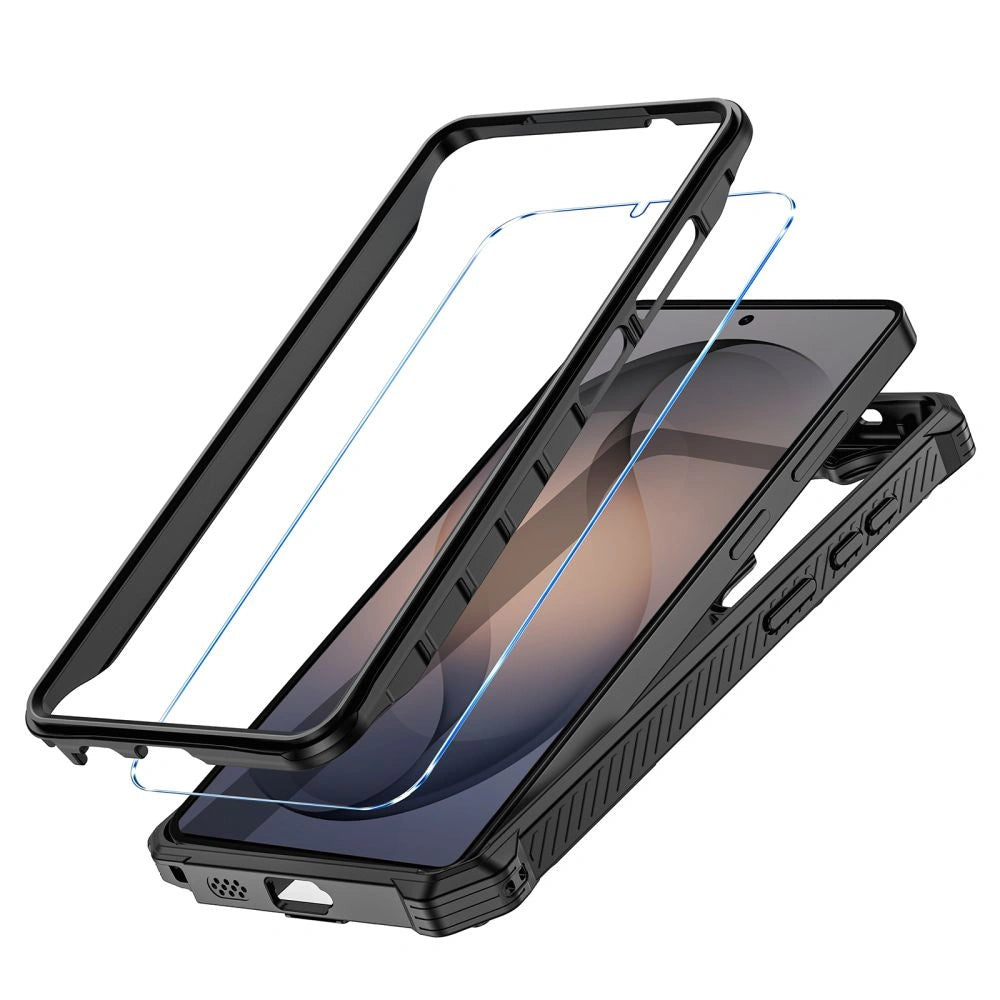 Etui Tech-Protect na Samsung Galaxy S26 Ultra - czarno-pomarańczowe – zdjęcie 2