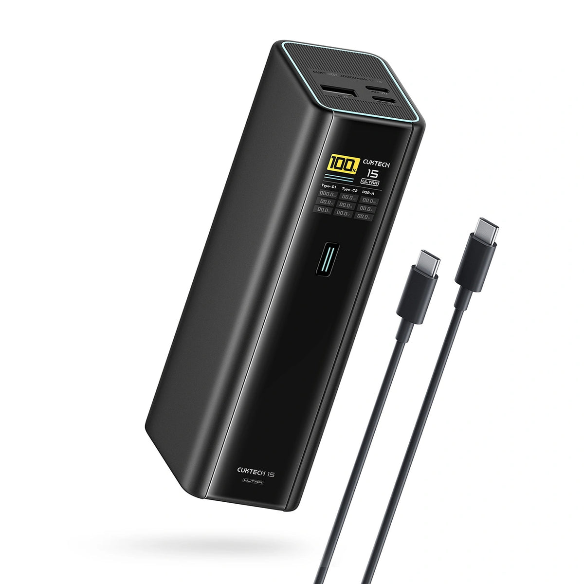 Powerbank Cuktech PB200U 210 W 20000 mAh 2x USB-C + USB-A z - czarny