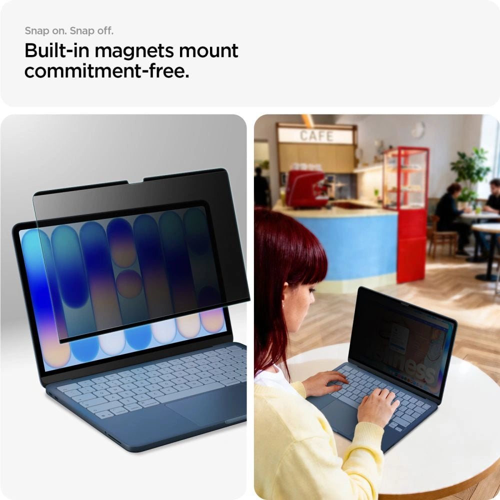 Folia prywatyzująca Spigen SafeView na MacBook Neo 13" 2026 – zdjęcie 6
