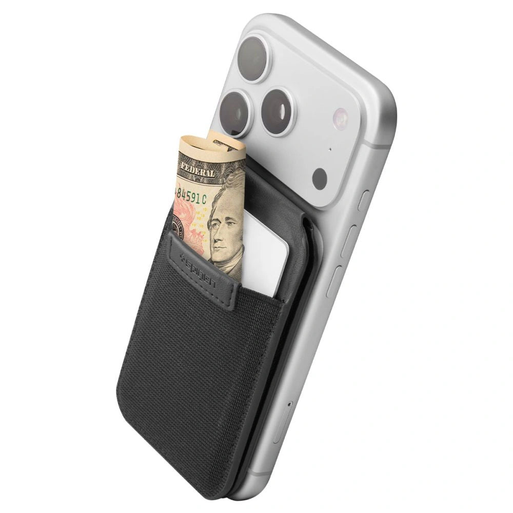 Portfel Spigen Slim Fold S314-4 MagSafe na telefon - czarny – zdjęcie 4