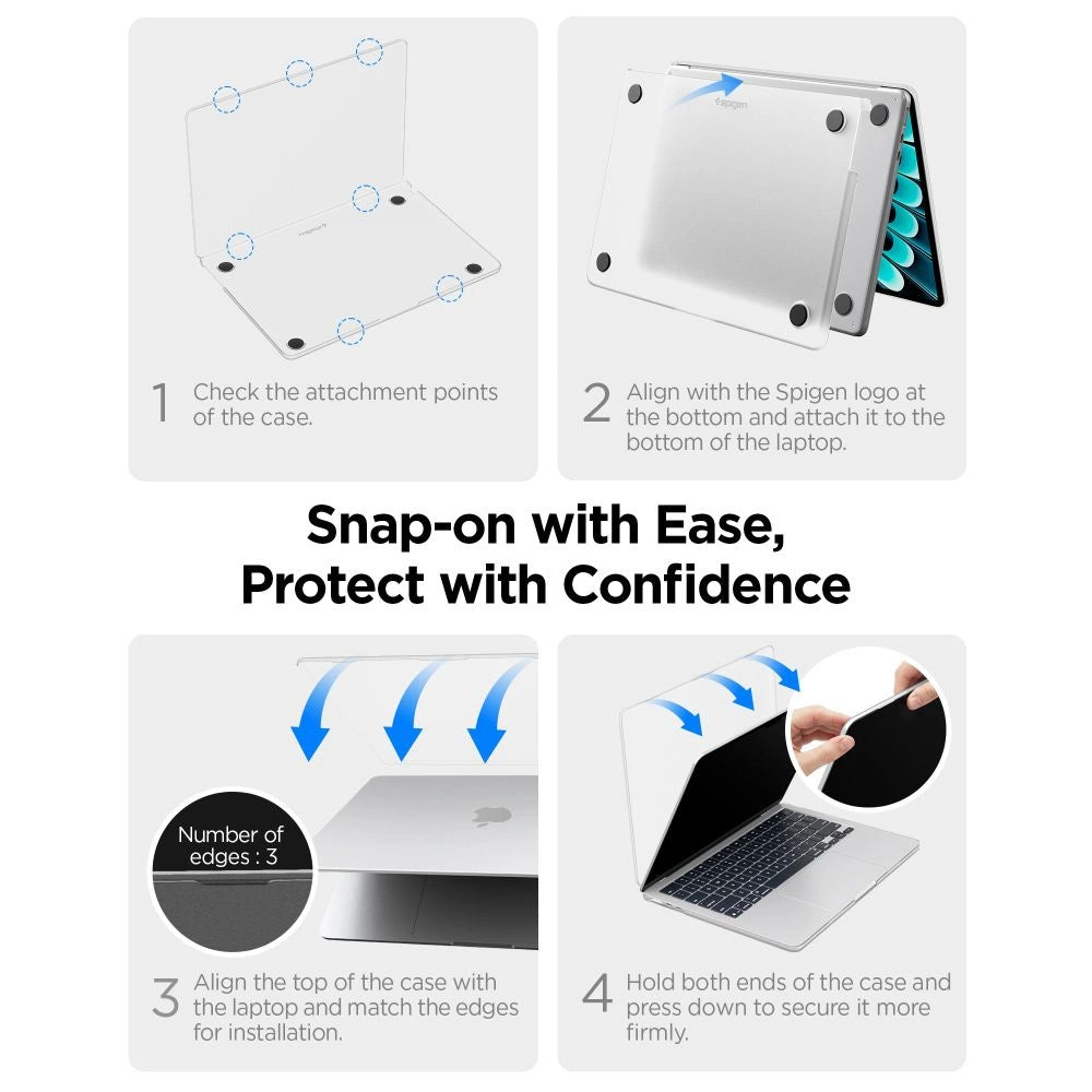 Etui Spigen AirSkin na MacBook Air 13" 2023/ 2024 / 2025 / 2026 – zdjęcie 10