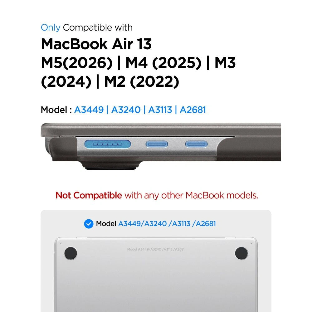 Etui Spigen AirSkin na MacBook Air 13" 2023/ 2024 / 2025 / 2026 – zdjęcie 11