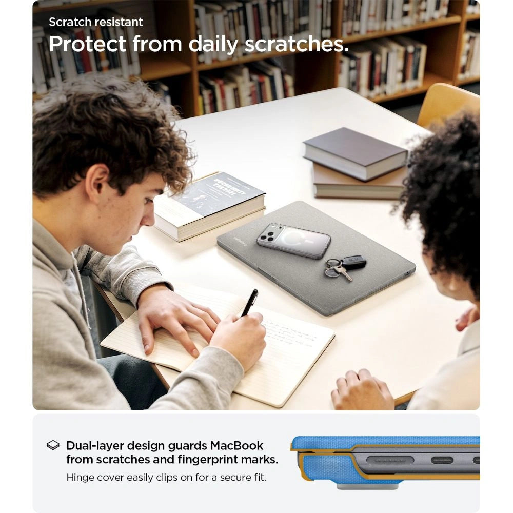 Etui Spigen Urban Fit na MacBook Air 13" 2023 / 2024 / 2025 2026 - szare – zdjęcie 9