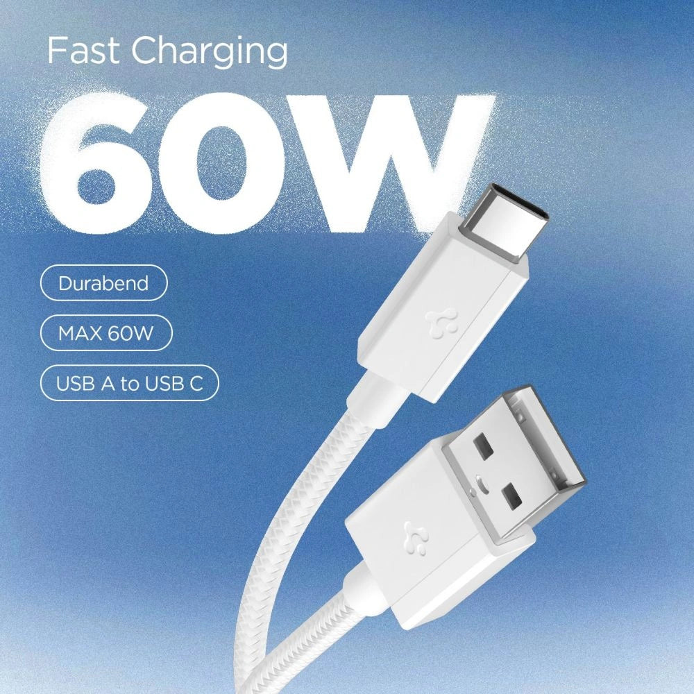 Kabel Spigen Essential EB6015AC USB-C 60W 150 cm - biały – zdjęcie 3