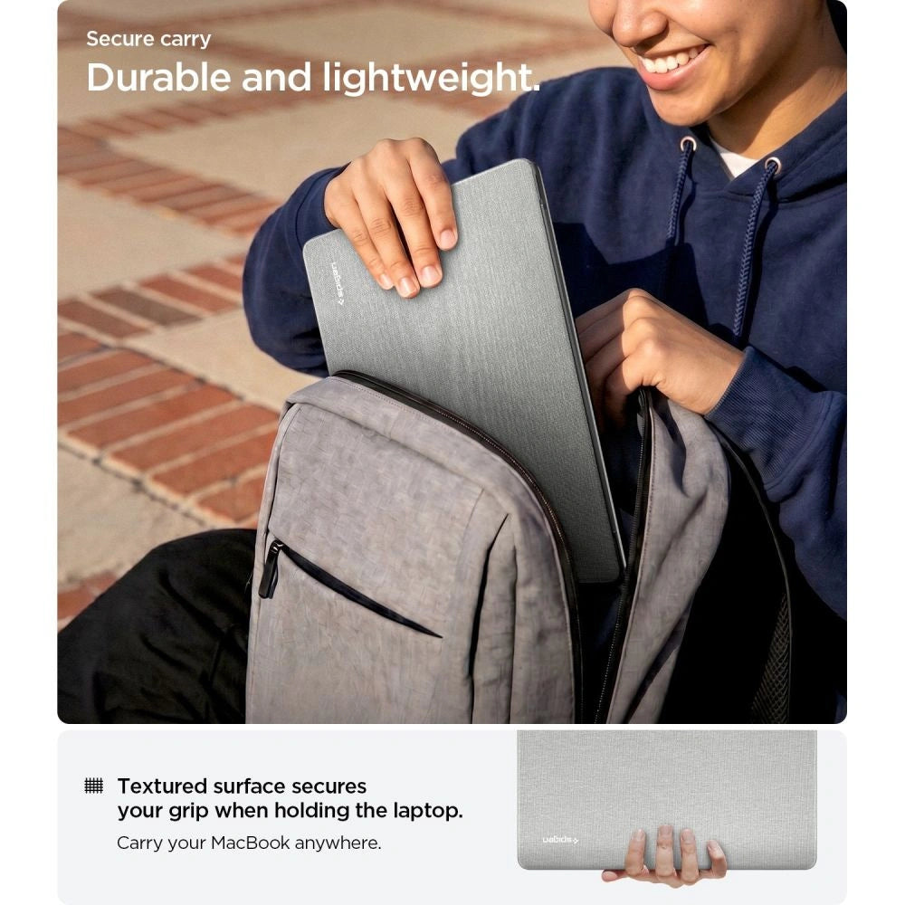 Etui Spigen Urban Fit na MacBook Air 15" 2023 / 2024 / 2025 / 2026 - szare – zdjęcie 7
