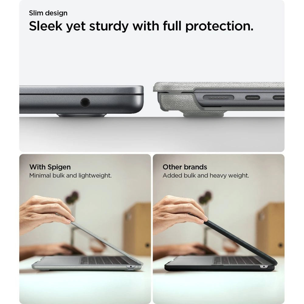 Etui Spigen Urban Fit na MacBook Air 15" 2023 / 2024 / 2025 / 2026 - szare – zdjęcie 8