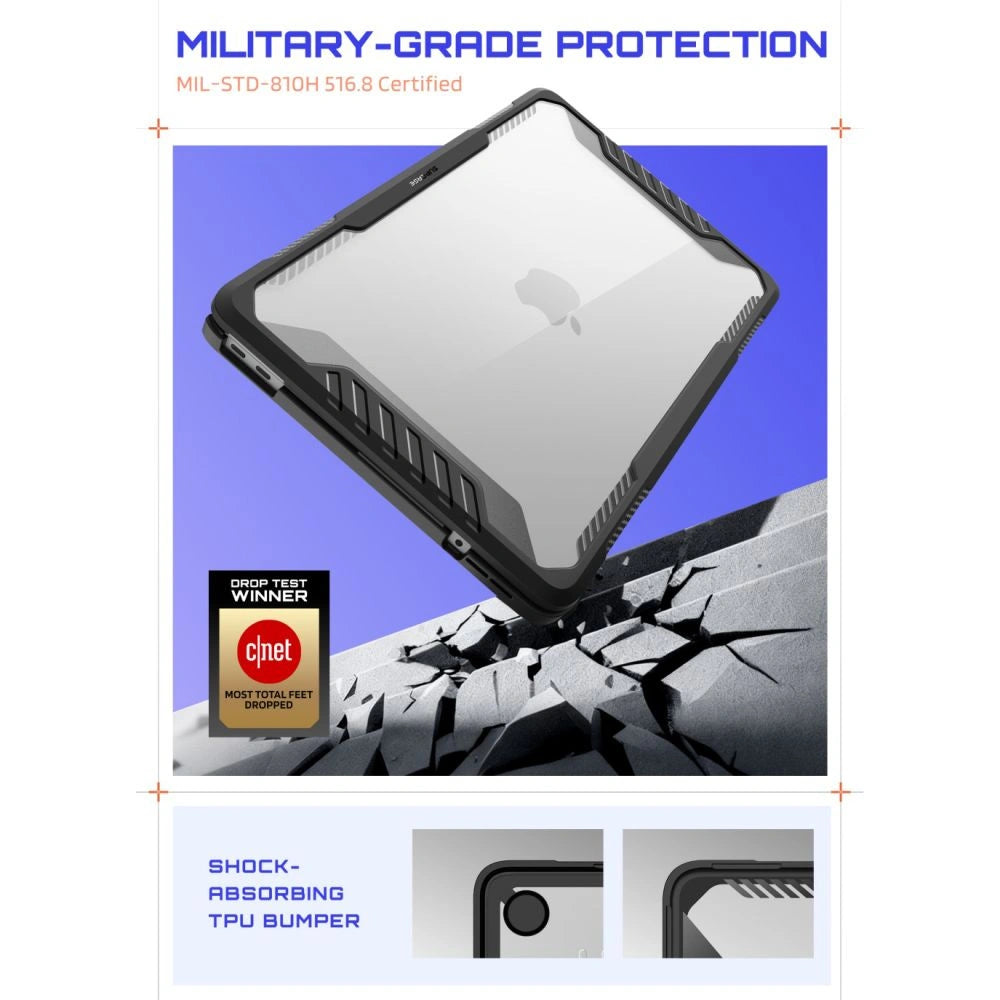 Etui Supcase Unicorn Beetle na MacBook Neo 13" 2026 - przezroczysto-czarne – zdjęcie 4