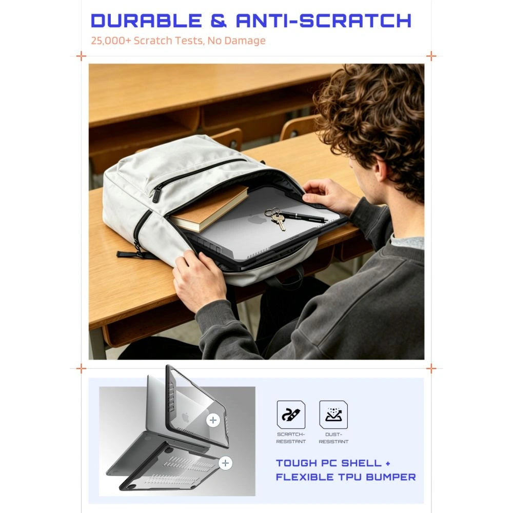 Etui Supcase Unicorn Beetle na MacBook Neo 13" 2026 - przezroczysto-czarne – zdjęcie 6