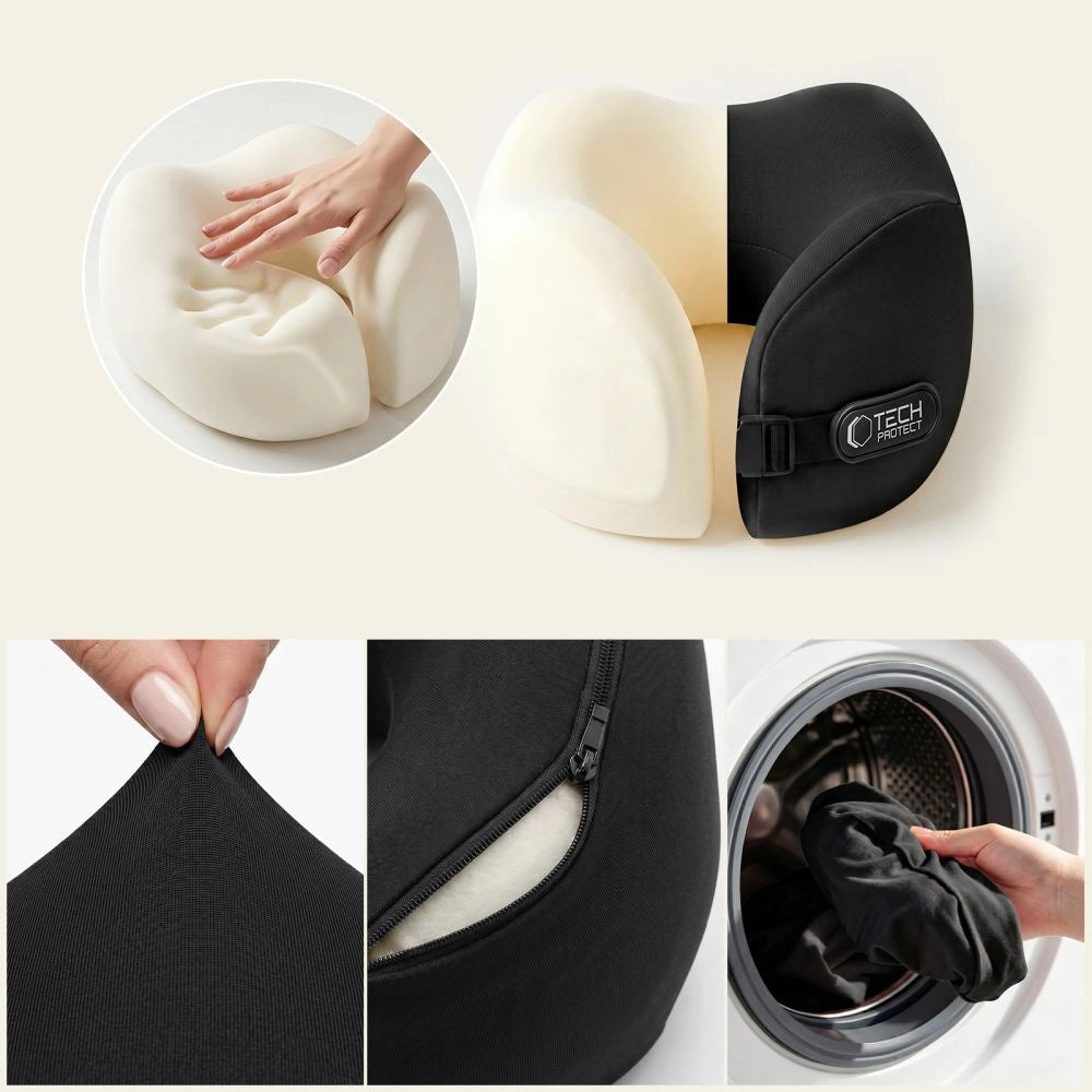Poduszka podróżna Tech-Protect ComfortRest - czarna – zdjęcie 3