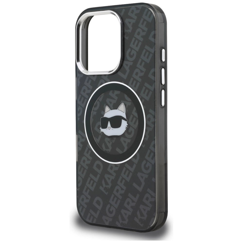 Etui Karl Lagerfeld IML Choupette Head Logo na iPhone 16 Pro Max - czarne – zdjęcie 6