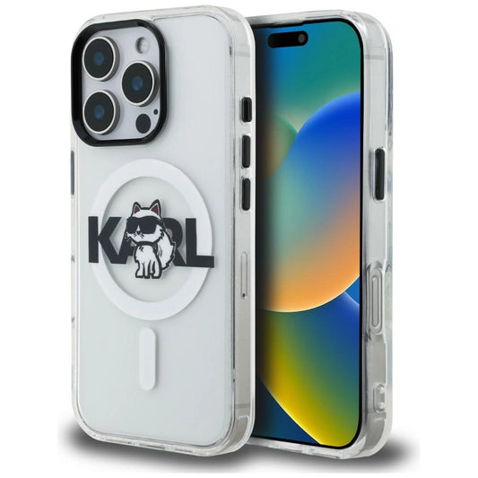 Etui Karl Lagerfeld IML Choupette na iPhone 16 Pro Max - przezroczyste