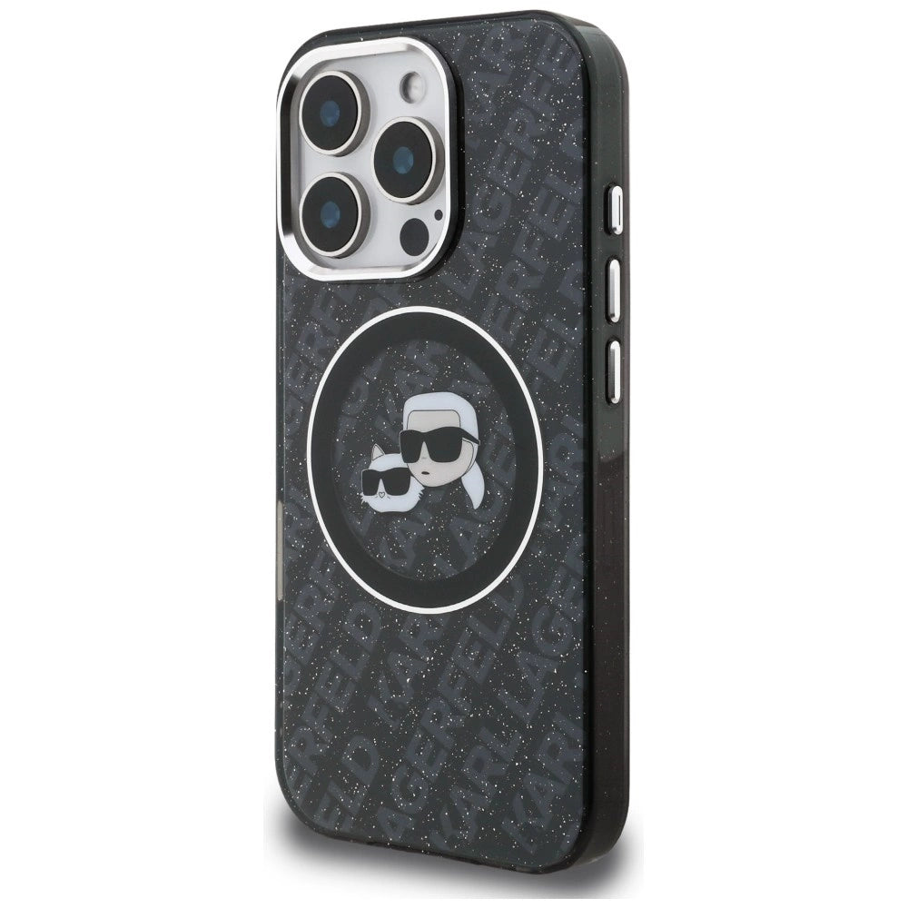 Etui Karl Lagerfeld IML Glitter Karl & na iPhone 16 Pro Max - czarne – zdjęcie 2