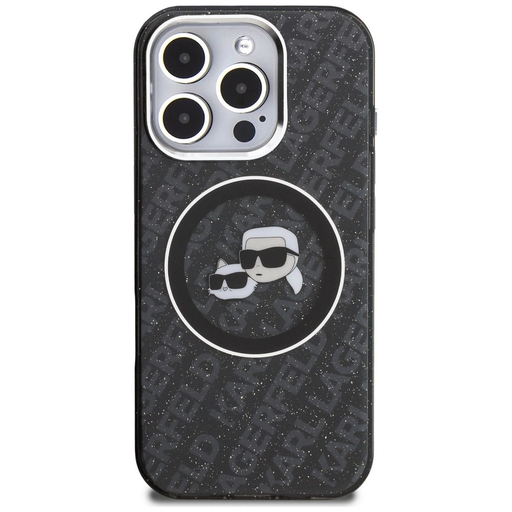 Etui Karl Lagerfeld IML Glitter Karl & na iPhone 16 Pro Max - czarne – zdjęcie 3