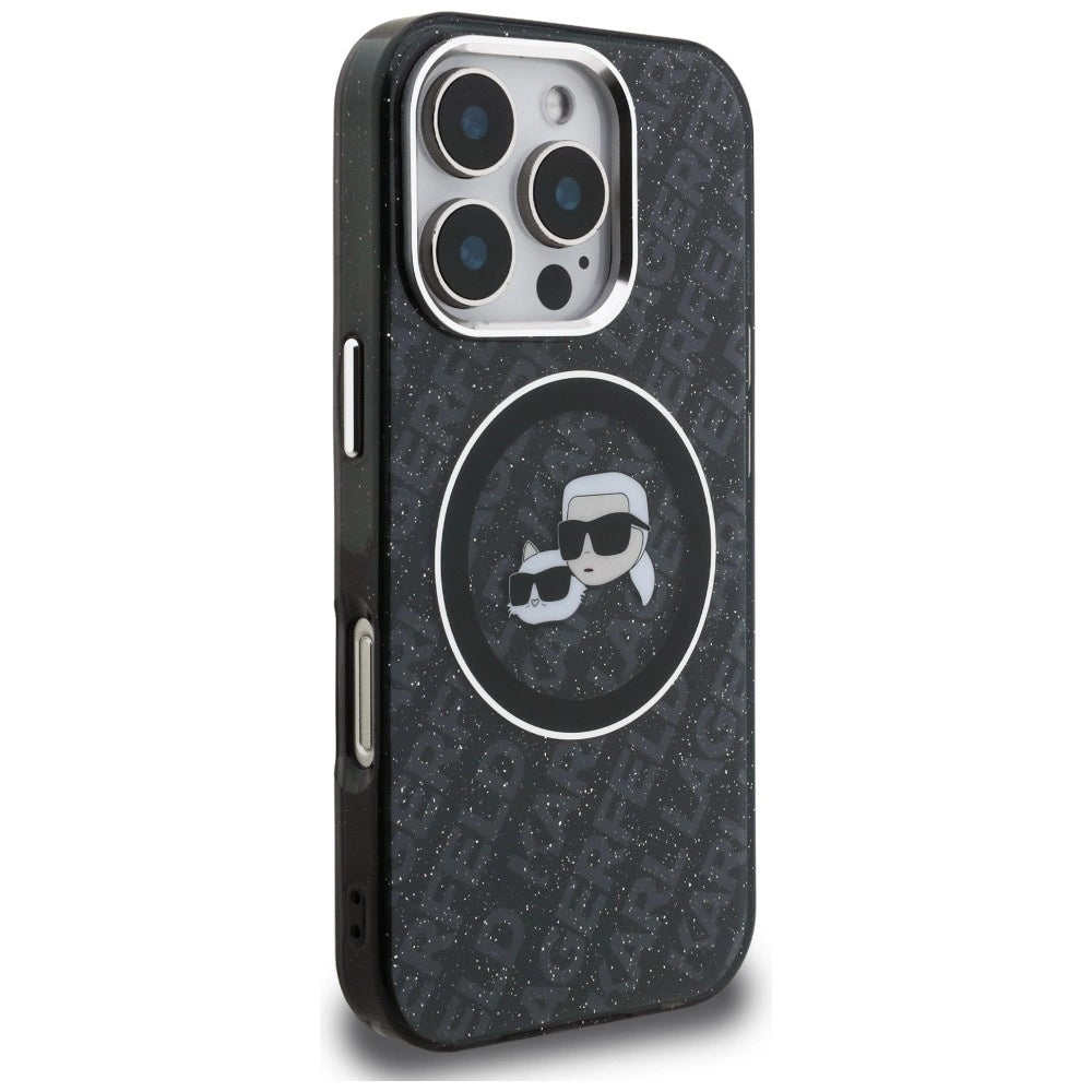 Etui Karl Lagerfeld IML Glitter Karl & na iPhone 16 Pro Max - czarne – zdjęcie 4