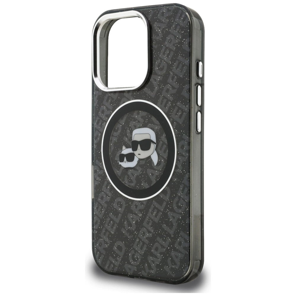 Etui Karl Lagerfeld IML Glitter Karl & na iPhone 16 Pro Max - czarne – zdjęcie 6