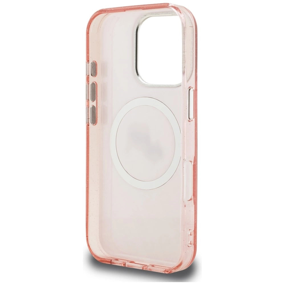 Etui Karl Lagerfeld IML Glitter Karl & Choupette na iPhone 16 Pro - różowe – zdjęcie 7
