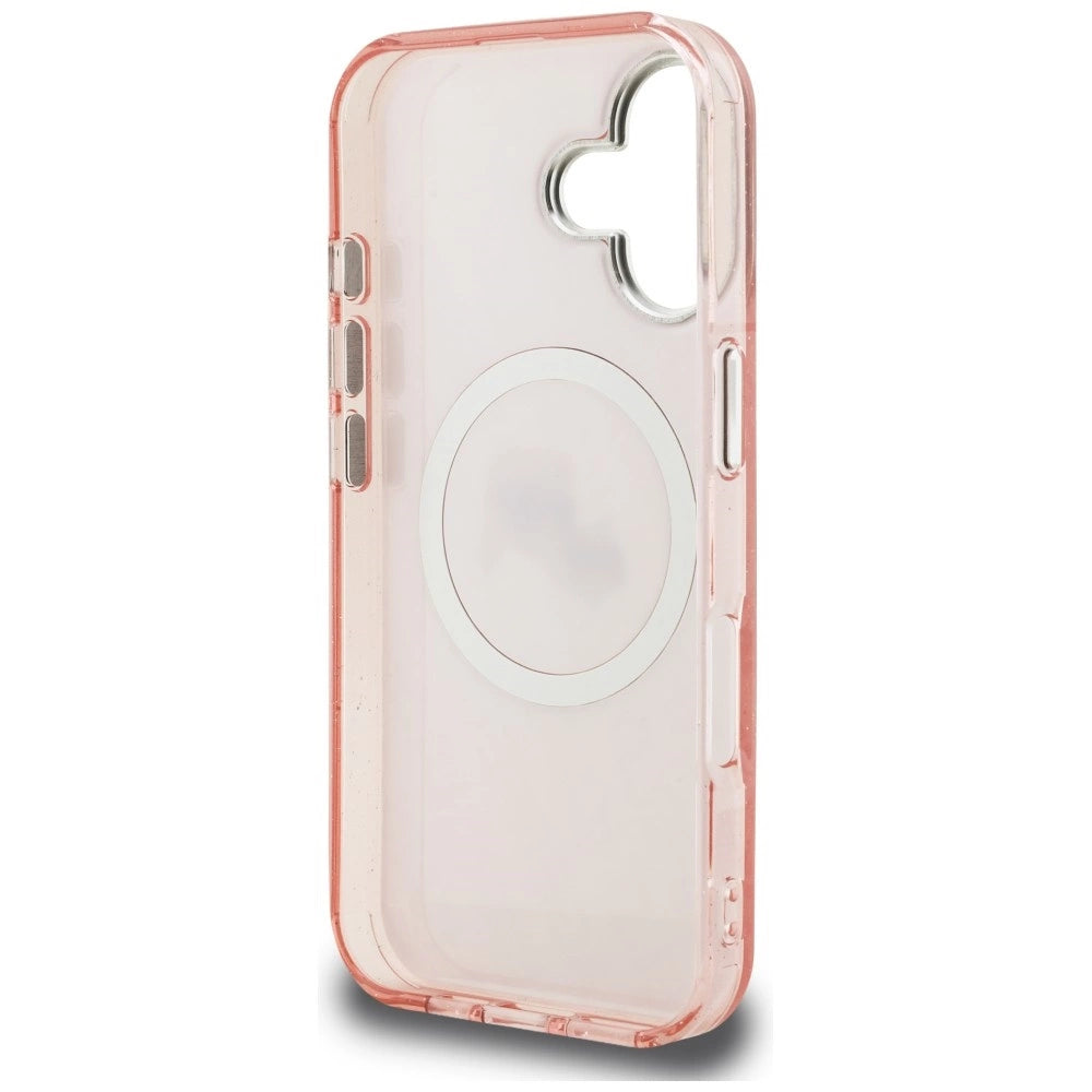 Etui Karl Lagerfeld IML Glitter Karl & Choupette na iPhone 16 - różowe – zdjęcie 7