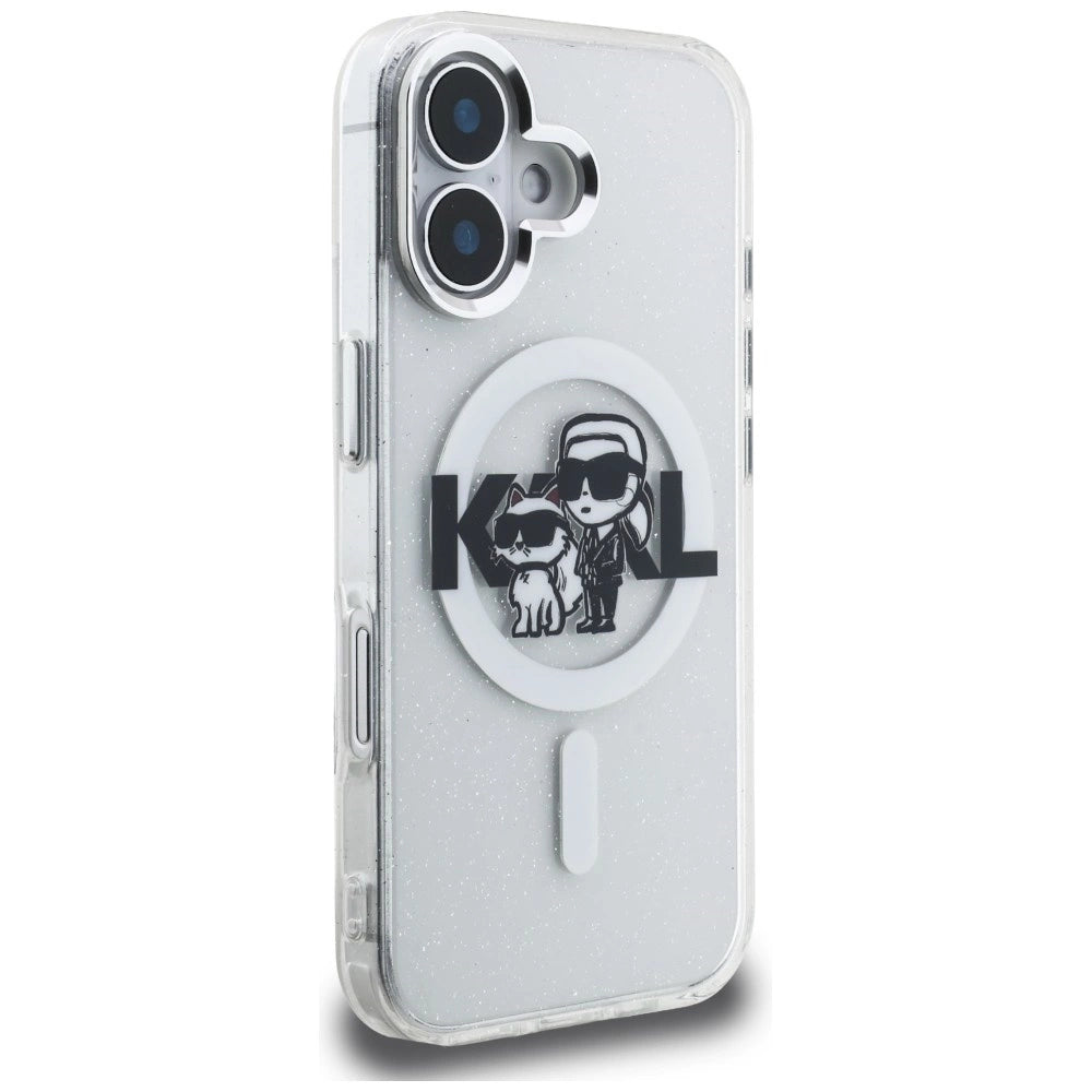 Etui Karl Lagerfeld IML Glitter Karl & do iPhone 16 - przezroczyste – zdjęcie 4