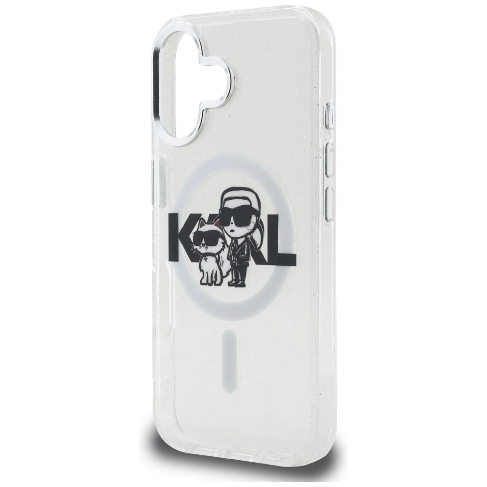 Etui Karl Lagerfeld IML Glitter Karl & do iPhone 16 - przezroczyste – zdjęcie 6