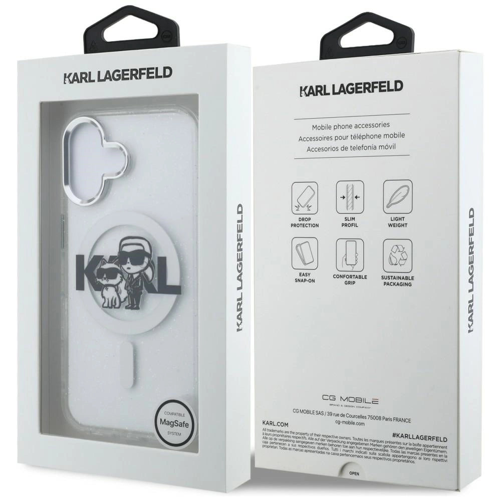 Etui Karl Lagerfeld IML Glitter Karl & do iPhone 16 - przezroczyste – zdjęcie 8