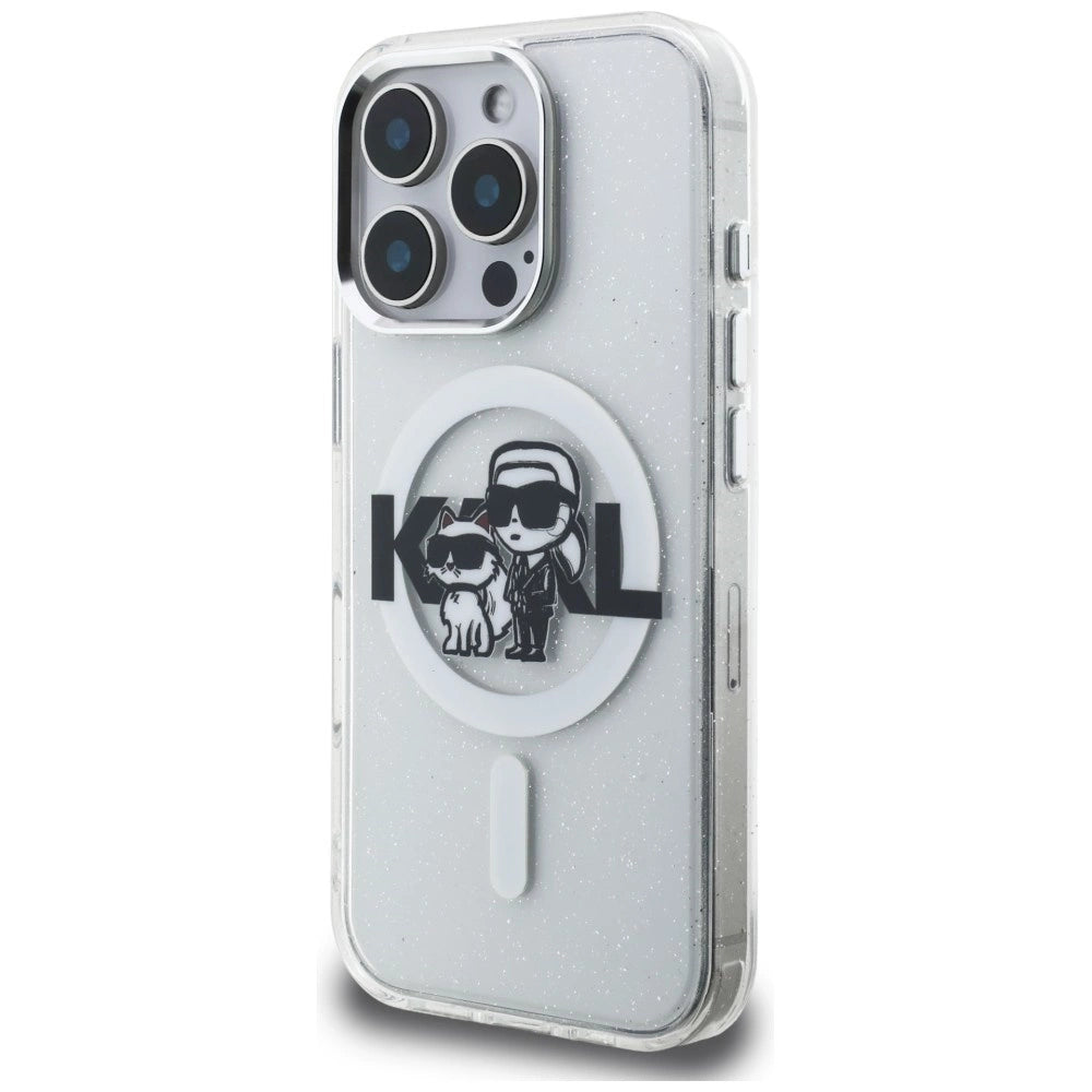 Etui Karl Lagerfeld IML Glitter Karl & na iPhone 16 Pro - przezroczyste – zdjęcie 2