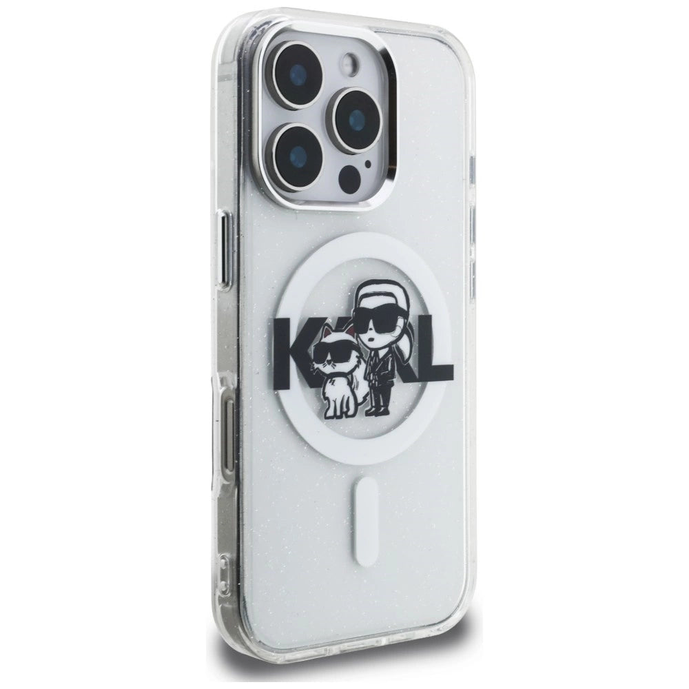 Etui Karl Lagerfeld IML Glitter Karl & na iPhone 16 Pro - przezroczyste – zdjęcie 4