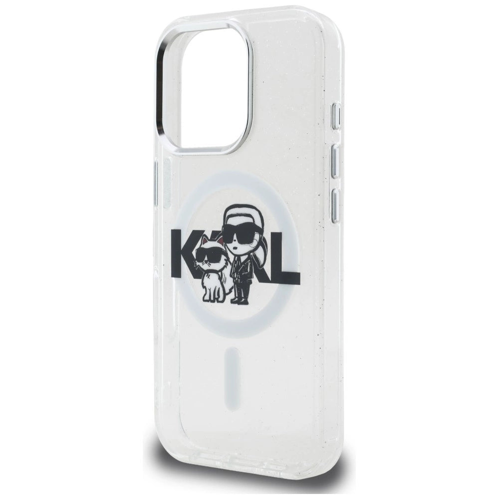 Etui Karl Lagerfeld IML Glitter Karl & na iPhone 16 Pro - przezroczyste – zdjęcie 6